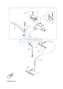 YN50 OVETTO (2APJ 2APJ) drawing FRONT MASTER CYLINDER