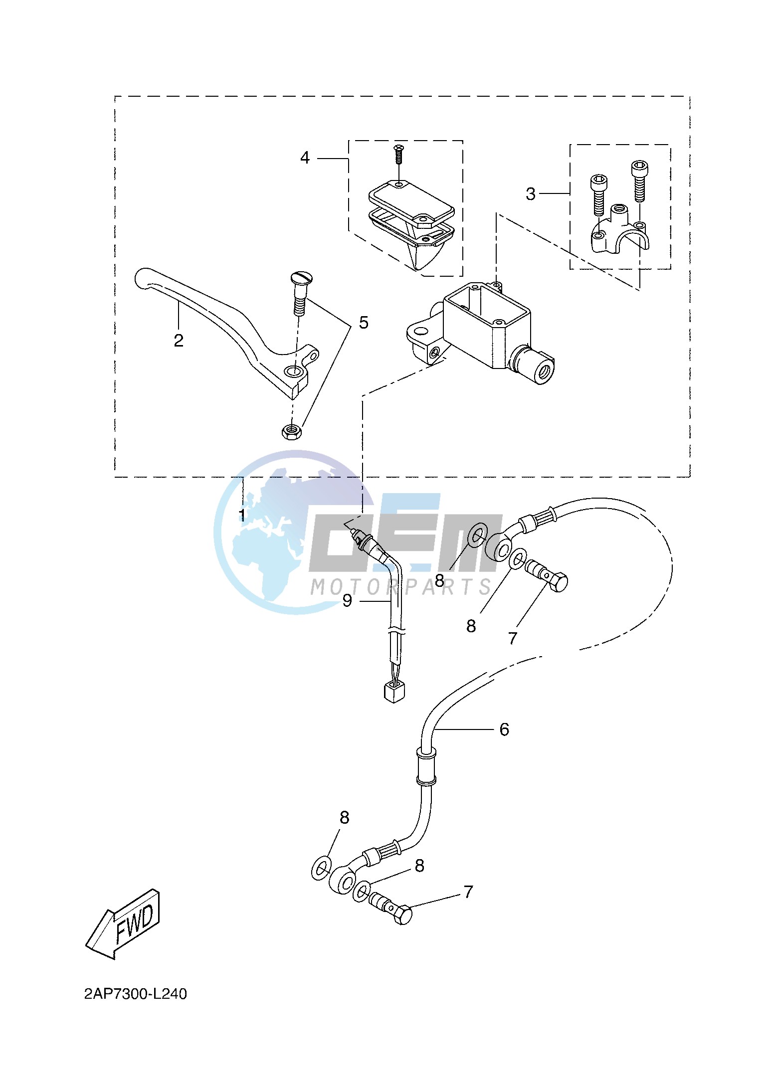 FRONT MASTER CYLINDER