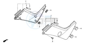 NT650V DEAUVILLE drawing SIDE COVER