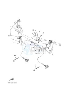 MT07A MT-07 ABS 700 (1XB9) drawing HANDLE SWITCH & LEVER