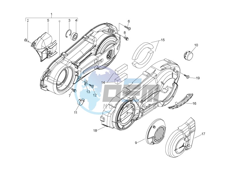 Crankcase cover - Crankcase cooling