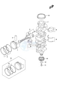 DF 150AP drawing Crankshaft