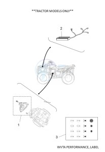 YFM450FWB KODIAK 450 (BJ5D) drawing WVTA PERFORMANCE, LABEL