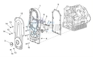 Griso V 8V 1200 drawing Crank-case II