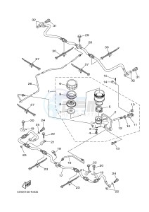 YXR700F YXR7FSPB RHINO 700 SPORTS EDITION (1RB9 1RBA 1RBB) drawing REAR MASTER CYLINDER