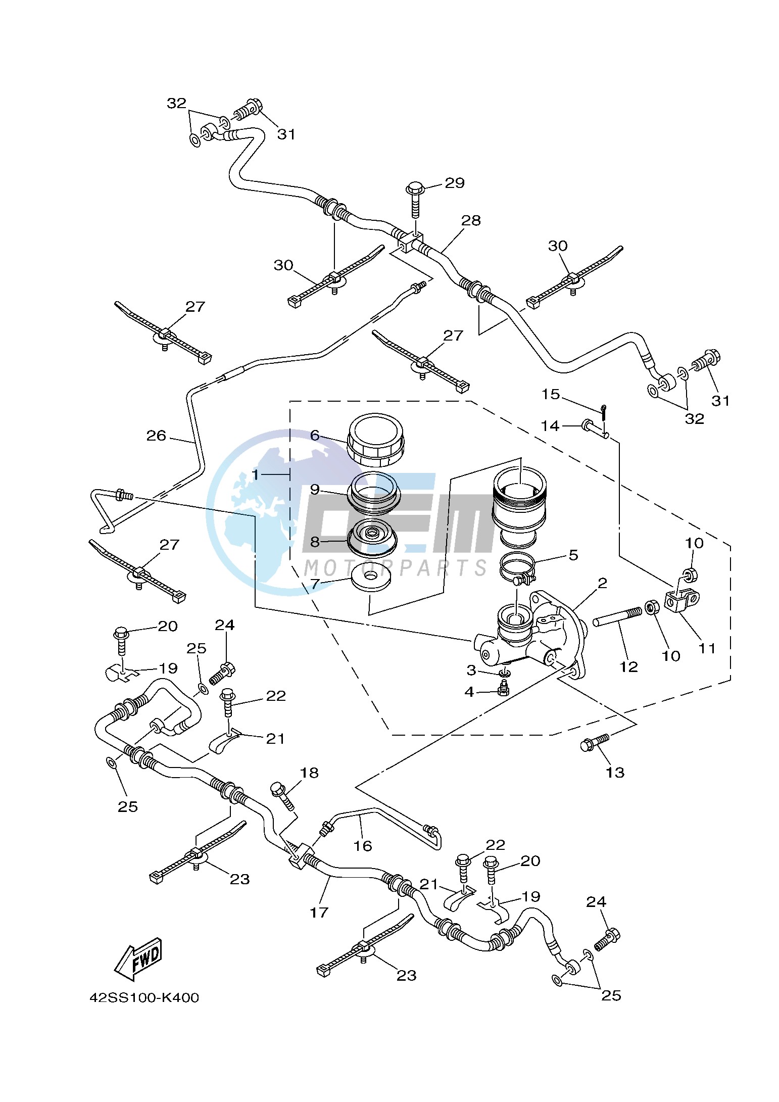 REAR MASTER CYLINDER