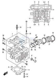 GSX-R125 drawing CYLINDER HEAD