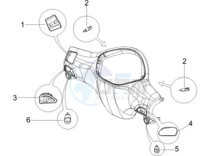 Liberty 50 4T PTT 2007-2012 (D) is drawing Selectors - Switches - Buttons