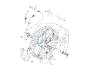 YZF R 125 drawing FRONT WHEEL