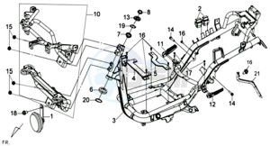 JOYRIDE 125 EVO L6 drawing FRAME