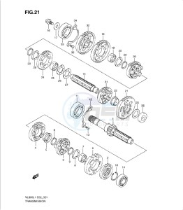 VL800 drawing TRANSMISSION