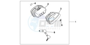 CBF1000A F / CMF drawing NARROW PANNIER SET