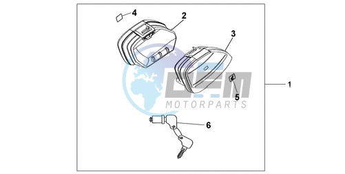 NARROW PANNIER SET