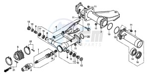 TRX450ES drawing SWINGARM