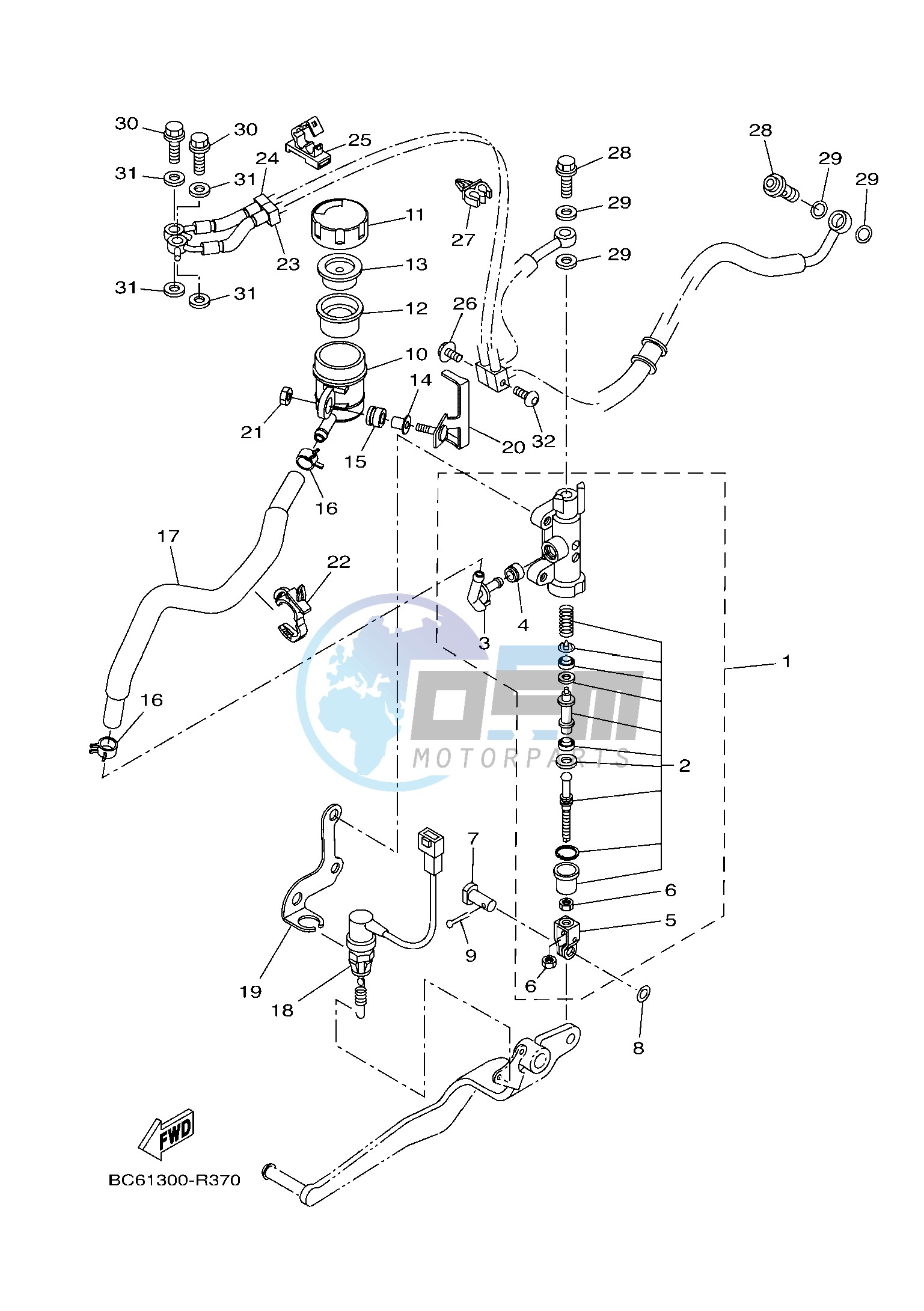 REAR MASTER CYLINDER