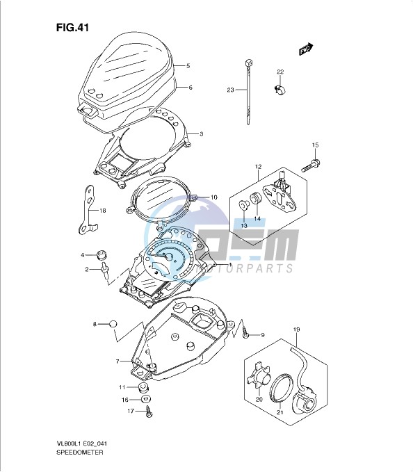 SPEEDOMETER (VL800CL1 E19)