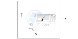 CBR1000RR9 France - (F / MK) drawing TANK BAG ATT KIT