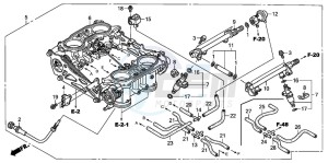 ST1300 drawing THROTTLE BODY (ASSY.)