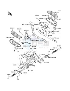 VN1700_CLASSIC_ABS VN1700FDF GB XX (EU ME A(FRICA) drawing Footrests