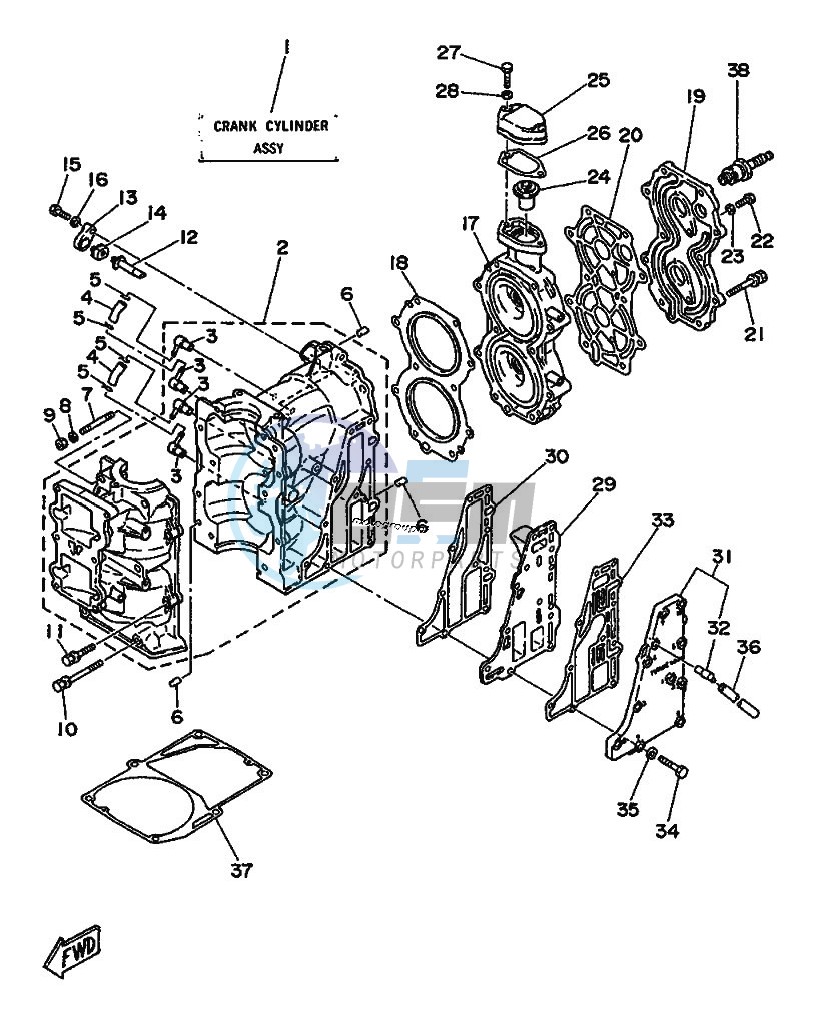 CYLINDER--CRANKCASE