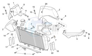 Tuono 1000 drawing Front body - Fairings I