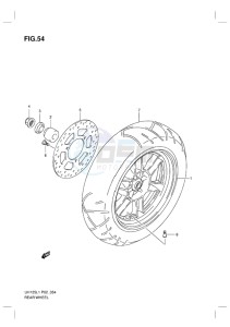 UH125 BURGMAN EU drawing REAR WHEEL