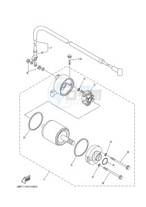 YFM550FWAD YFM550PF GRIZZLY 550 EPS (2LBA) drawing STARTING MOTOR