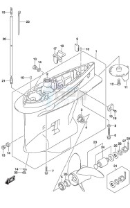 DF 200AP drawing Gear Case