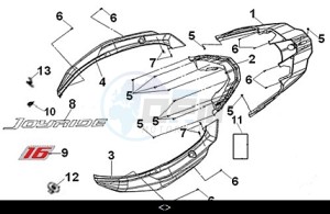 JOYRIDE 300 16 (LJ30W2-EU) (M2) drawing BODY COVER