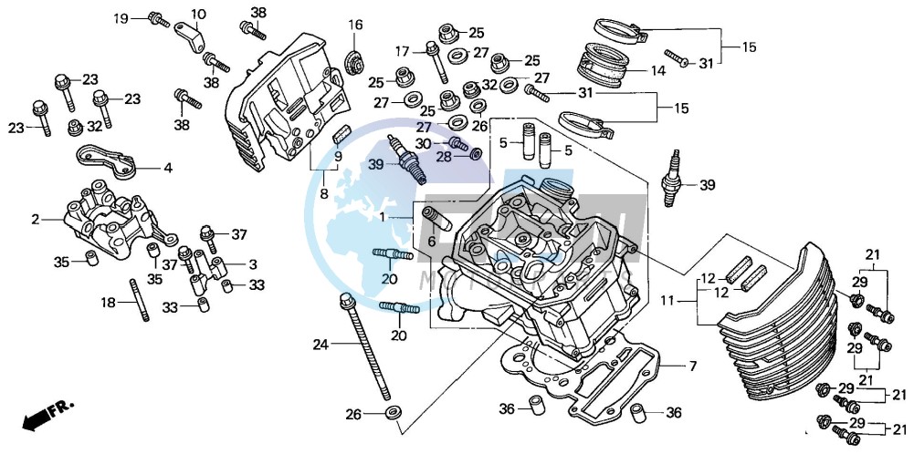 FRONT CYLINDER HEAD