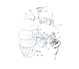 WR F 450 drawing HEADLIGHT EURO KIT