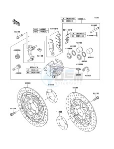 Z750S ZR750K6F FR GB XX (EU ME A(FRICA) drawing Front Brake