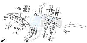 VT750C drawing HANDLE PIPE/TOP BRIDGE