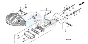 CB600FA3A Europe Direct - (ED / ABS ST 25K) drawing TAILLIGHT