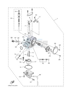 TT-R50 TT-R50E (2CJ6 2CJ7 2CJ8) drawing CARBURETOR