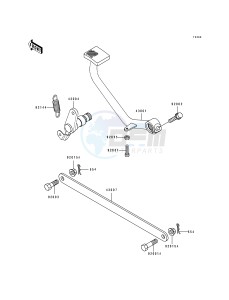 EN 500 A [VULCAN 500] (A6-A7) [VULCAN 500] drawing BRAKE PEDAL_TORQUE LINK