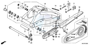 CBR1000RRC drawing SWINGARM