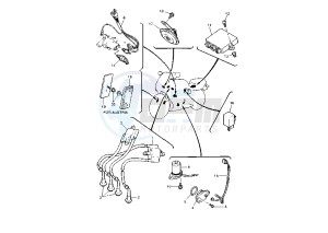 FZR R 600 drawing ELECTRICAL DEVICES