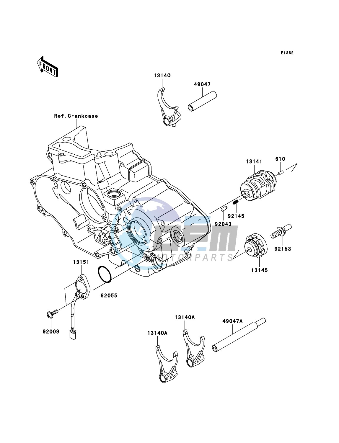 Gear Change Drum/Shift Fork(s)