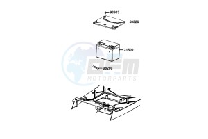 AGILITY CARRY 50cc drawing Battery