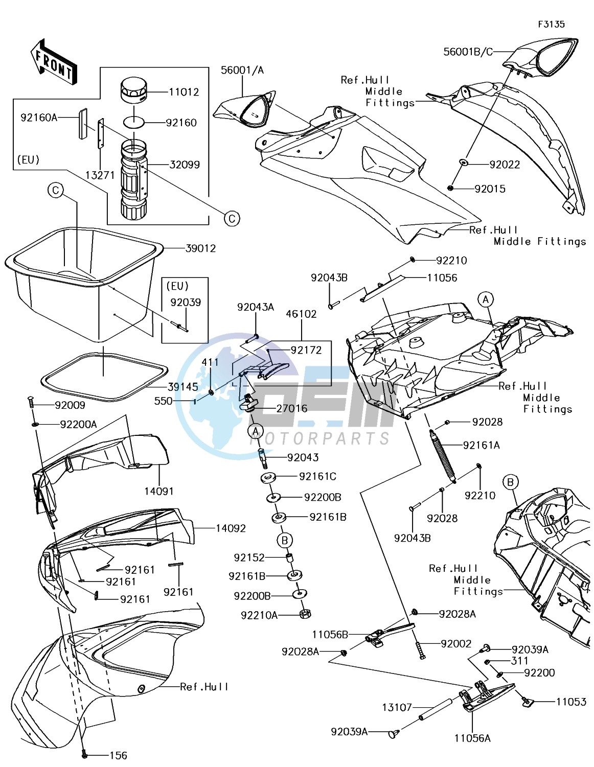 Hull Front Fittings