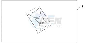 CBR600RRC drawing TANKPAD / FUEL LID COVER