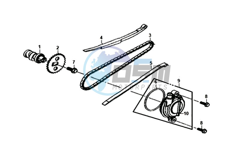 CHAIN / CHAIN TENSIONER  / CHAIN GUIDE