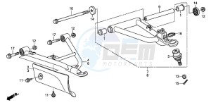 TRX500FPE drawing FRONT ARM