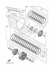 XSR900 MTM890 (BEA7) drawing CLUTCH