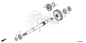 TRX500FPMC drawing FINAL SHAFT