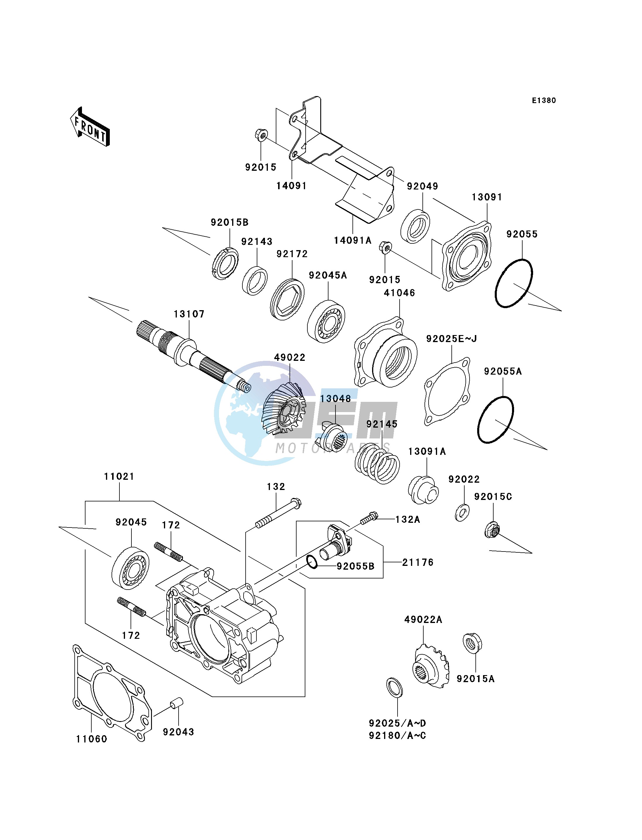 BEVEL GEAR CASE