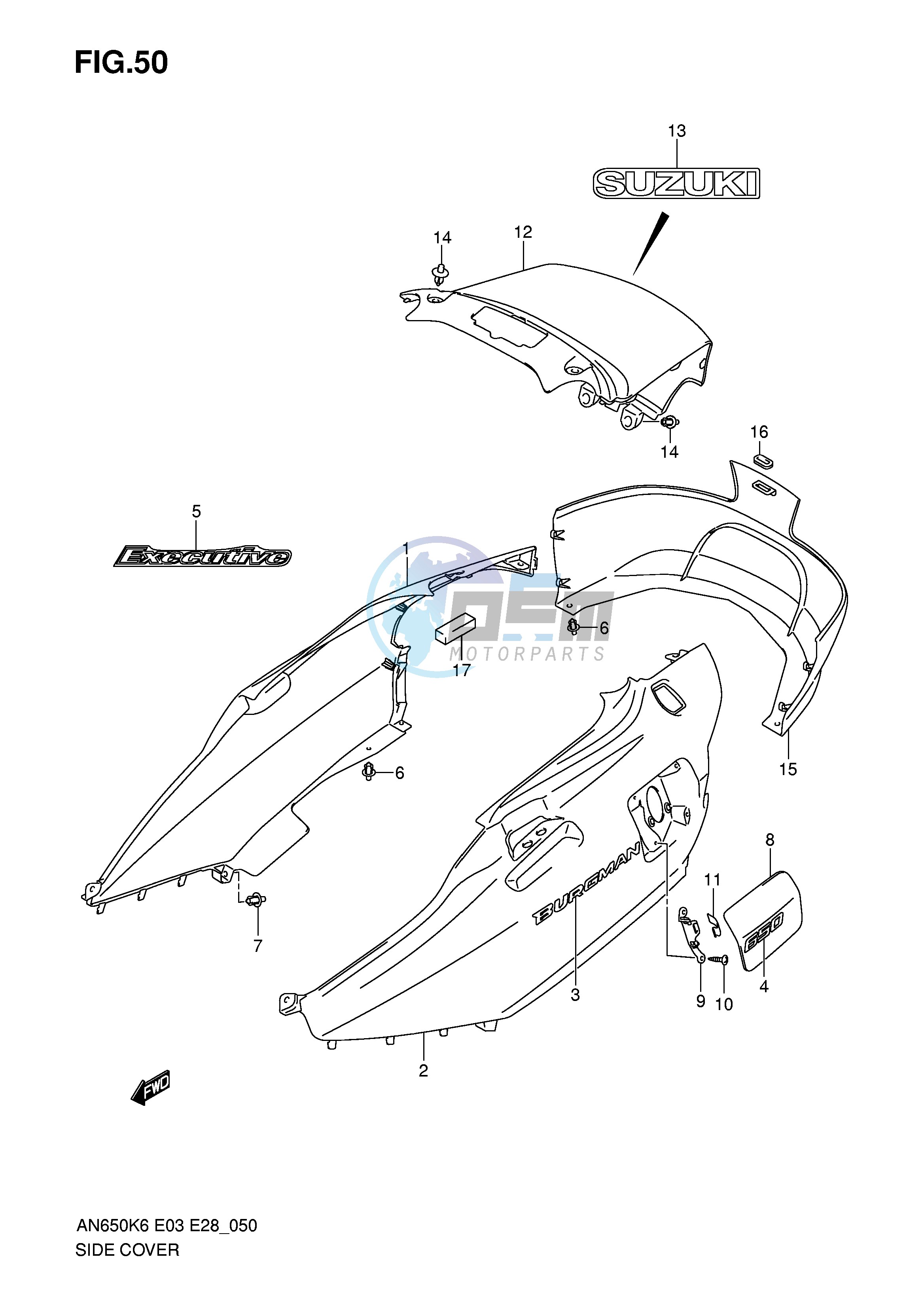 SIDE COVER (AN650AK6 K7 AK7)