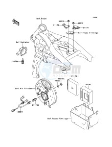 VN1600 MEAN STREAK VN1600B7F GB XX (EU ME A(FRICA) drawing Fuel Injection