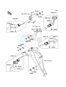 Z750_ABS ZR750M7F GB XX (EU ME A(FRICA) drawing Turn Signals